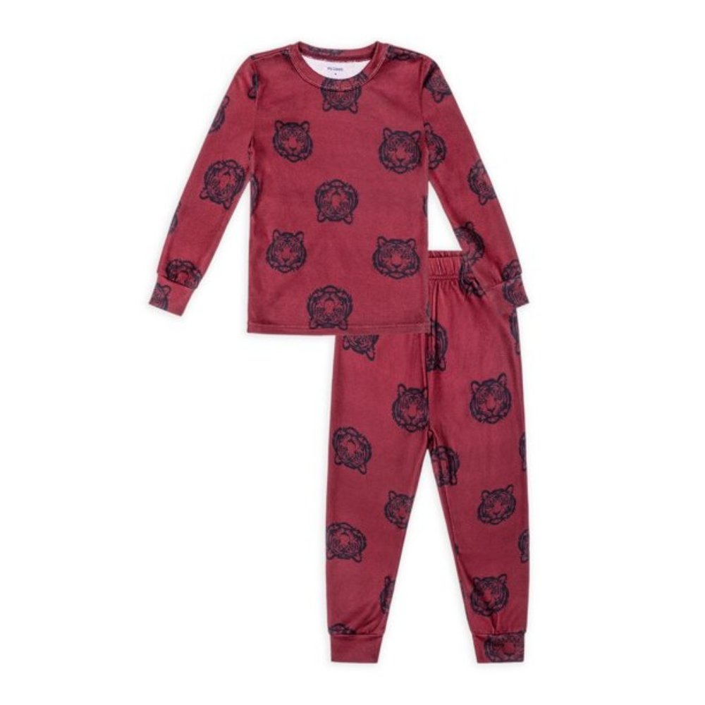 NWT Petit Lem Kids Tiger Print 2- Piece Panama Set